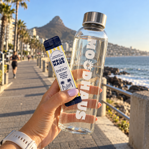 MOODHAUS™ Glass Water Bottle